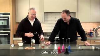 How to make a frappé coffee using an aerolatte milk frother [upl. by Ynnohj]