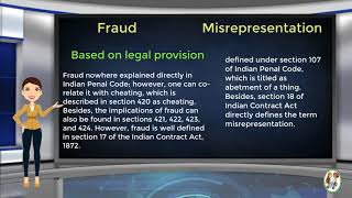 What is Difference Between Fraud amp Misrepresentation [upl. by Lorianne]