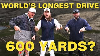 We Hit The LONGEST Drive In Golf HISTORY WORLD RECORD [upl. by Evander]