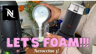 How To Foam Milk With Aeroccino 3 Make Coffee With Foam Tips amp Tricks  Easy Foamed Latte Recipe [upl. by Morly116]